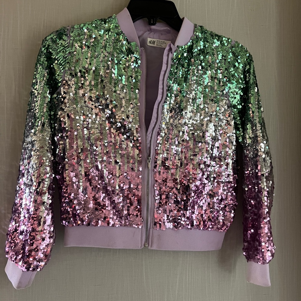 girls mermaid sequins jacket
